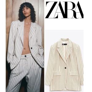 NWT ZARA Blazer (L) & Trousers (XL) set